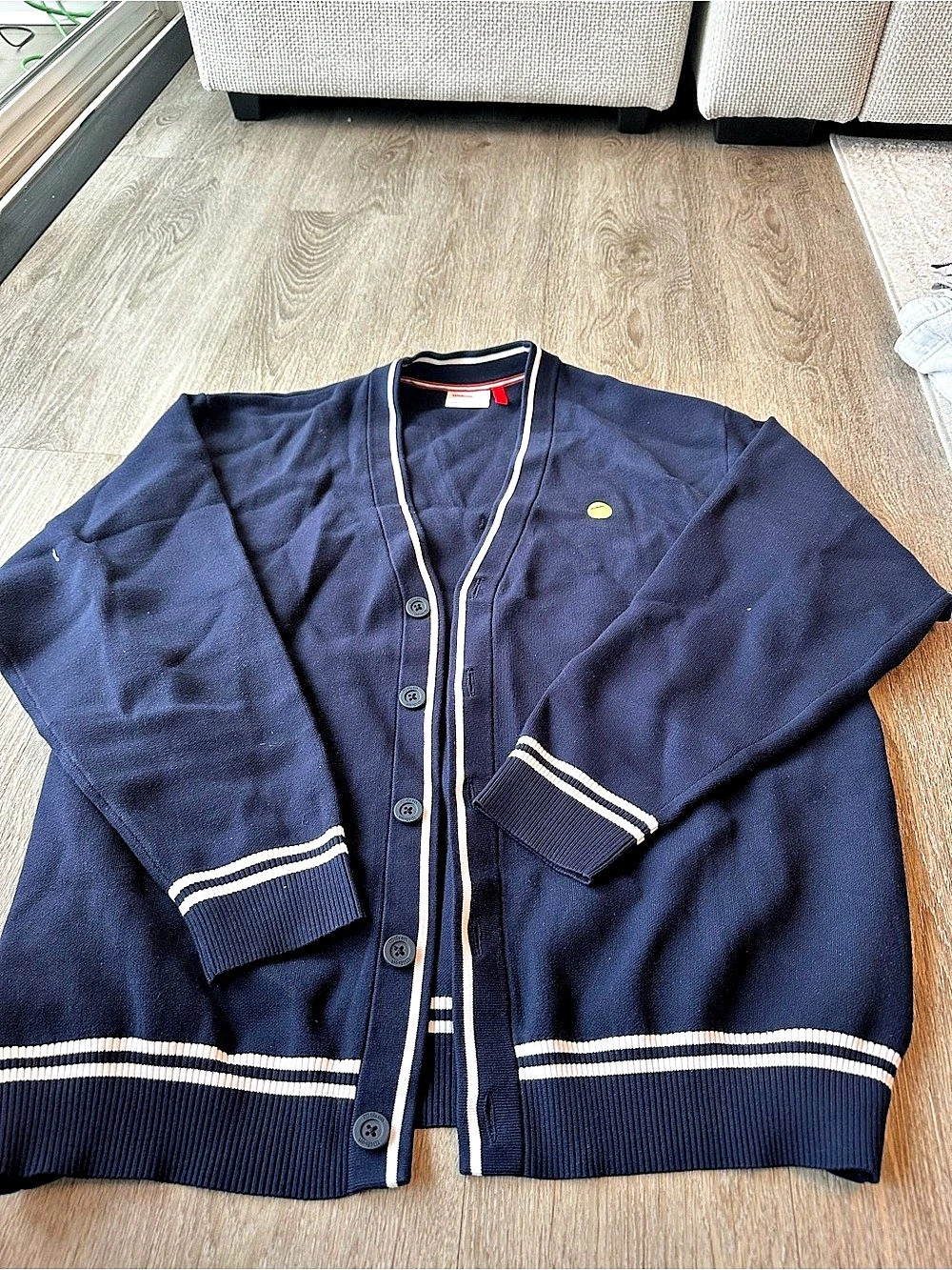 Wilson New York Throwback Cardigan women Striped Size Large
